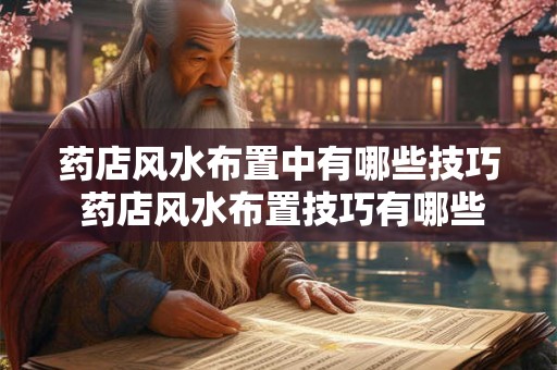 药店风水布置中有哪些技巧 药店风水布置技巧有哪些 药店风水布置中有哪些技巧 药店风水布置技巧有哪些