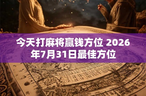 今天打麻将赢钱方位 2026年7月31日最佳方位