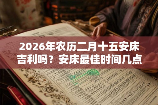 2026年农历二月十五安床吉利吗？安床最佳时间几点？