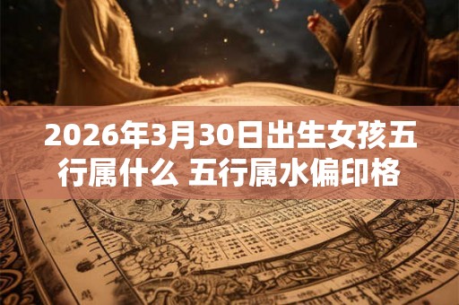 2026年3月30日出生女孩五行属什么 五行属水偏印格