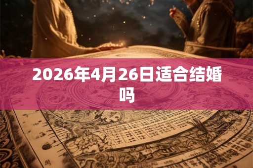 2026年4月26日适合结婚吗