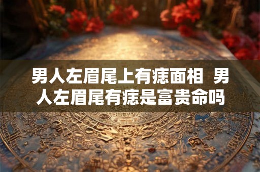 男人左眉尾上有痣面相 男人左眉尾有痣是富贵命吗 男人左眉尾上有痣面相 男人左眉尾有痣是富贵命吗