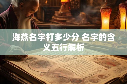 海燕名字打多少分 名字的含义五行解析
