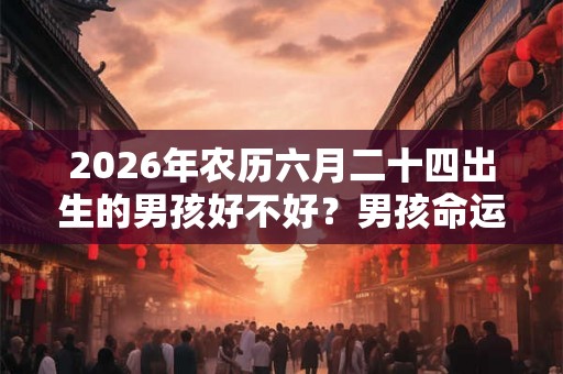 2026年农历六月二十四出生的男孩好不好？男孩命运如何？
