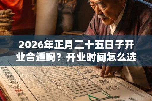 2026年正月二十五日子开业合适吗？开业时间怎么选？