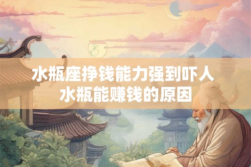 水瓶座挣钱能力强到吓人 水瓶能赚钱的原因