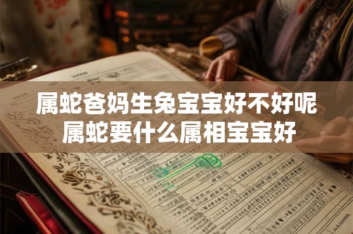 属蛇爸妈生兔宝宝好不好呢 属蛇要什么属相宝宝好