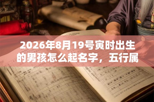 2026年8月19号寅时出生的男孩怎么起名字，五行属什么