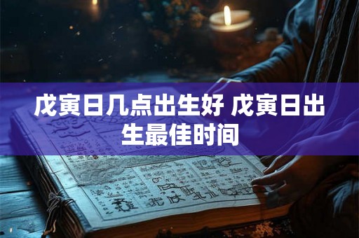 戊寅日几点出生好 戊寅日出生最佳时间