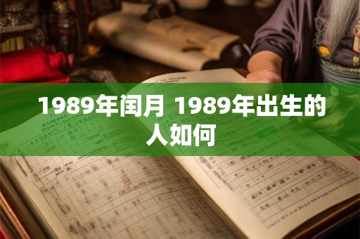 1989年闰月 1989年出生的人如何