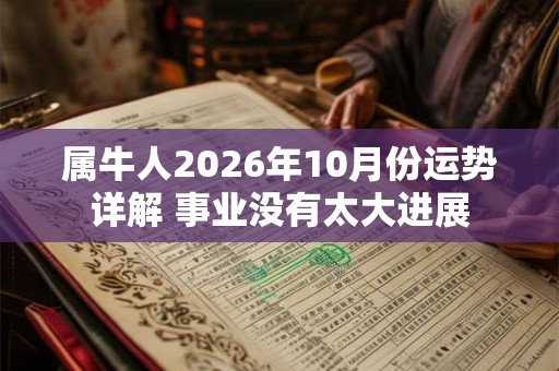属牛人2026年10月份运势详解 事业没有太大进展 属牛人2026年10月份运势详解 事业没有太大进展