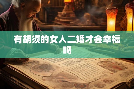 有胡须的女人二婚才会幸福吗 有胡须的女人二婚才会幸福吗