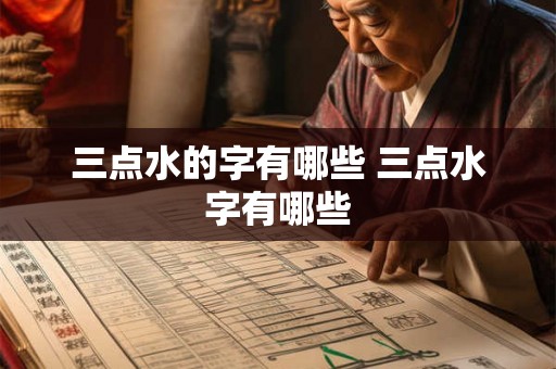 三点水的字有哪些 三点水字有哪些 三点水的字有哪些 三点水字有哪些