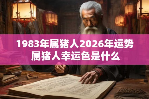 1983年属猪人2026年运势 属猪人幸运色是什么