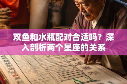 双鱼和水瓶配对合适吗？深入剖析两个星座的关系