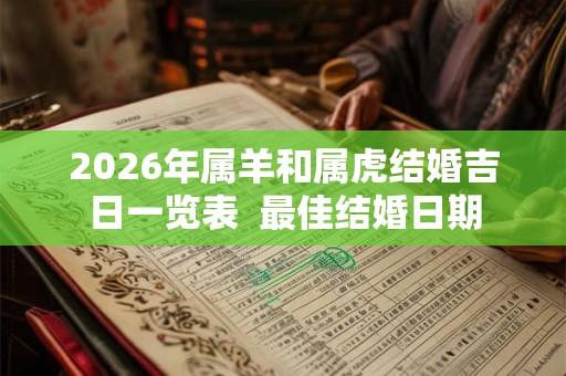 2026年属羊和属虎结婚吉日一览表  最佳结婚日期