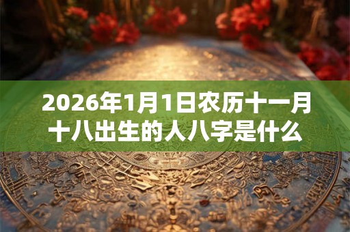 2026年1月1日农历十一月十八出生的人八字是什么