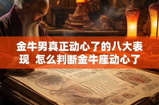 金牛男真正动心了的八大表现  怎么判断金牛座动心了
