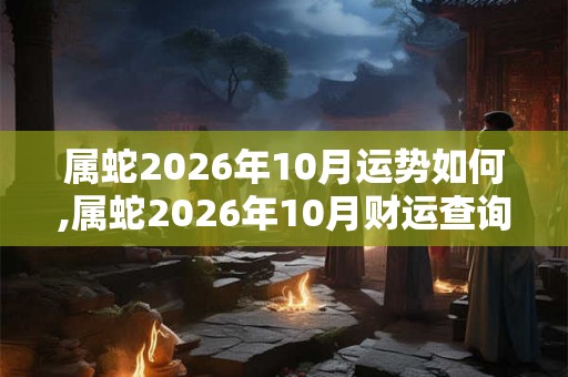 属蛇2026年10月运势如何,属蛇2026年10月财运查询