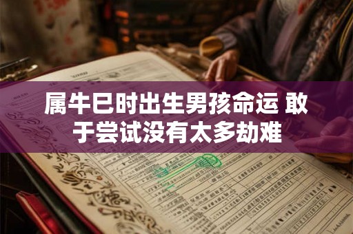 属牛巳时出生男孩命运 敢于尝试没有太多劫难