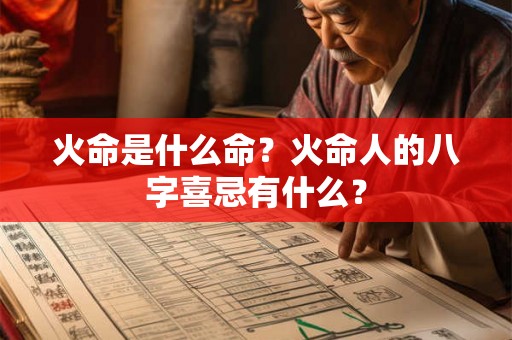 火命是什么命？火命人的八字喜忌有什么？