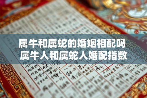 属牛和属蛇的婚姻相配吗 属牛人和属蛇人婚配指数 属牛和属蛇的婚姻相配吗 属牛人和属蛇人婚配指数