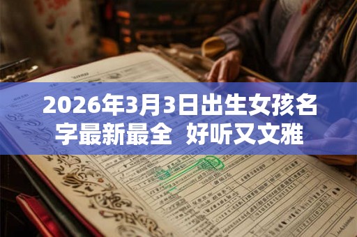 2026年3月3日出生女孩名字最新最全  好听又文雅