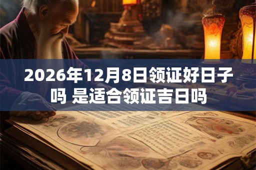 2026年12月8日领证好日子吗 是适合领证吉日吗