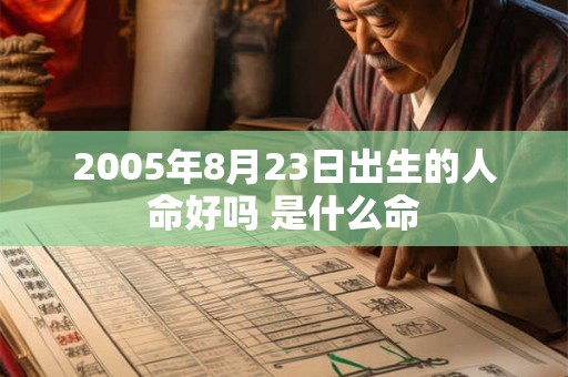 2005年8月23日出生的人命好吗 是什么命
