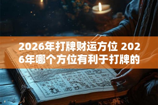 2026年打牌财运方位 2026年哪个方位有利于打牌的财运
