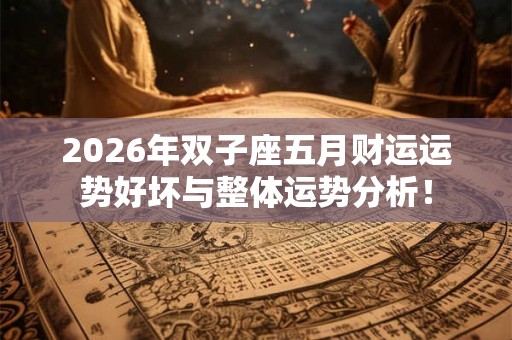 2026年双子座五月财运运势好坏与整体运势分析！