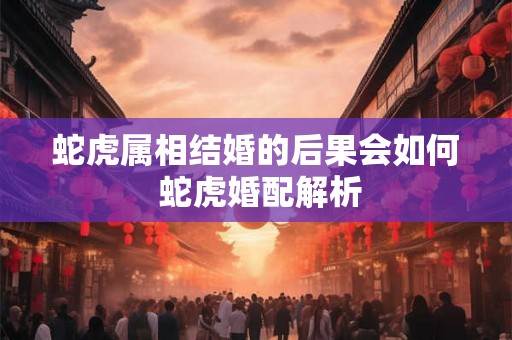蛇虎属相结婚的后果会如何 蛇虎婚配解析