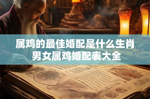 属鸡的最佳婚配是什么生肖 男女属鸡婚配表大全