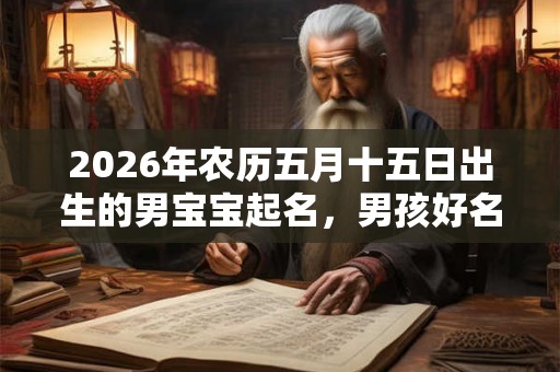 2026年农历五月十五日出生的男宝宝起名,男孩好名字取名大全 2026年农历五月十五日出生的男宝宝起名,男孩好名字取名大全