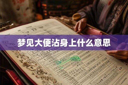 梦见大便沾身上什么意思