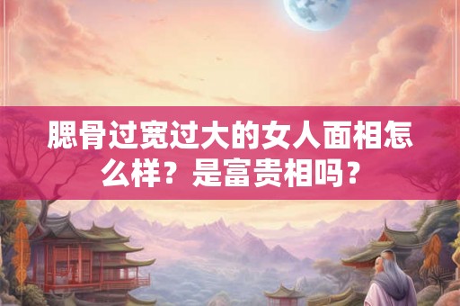 腮骨过宽过大的女人面相怎么样？是富贵相吗？