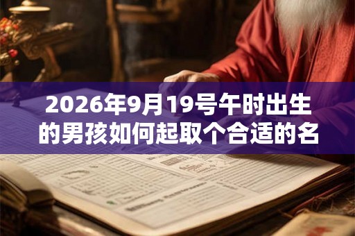 2026年9月19号午时出生的男孩如何起取个合适的名字和五行属性