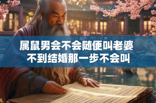 属鼠男会不会随便叫老婆 不到结婚那一步不会叫
