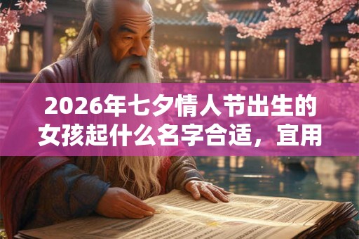 2026年七夕情人节出生的女孩起什么名字合适，宜用什么字