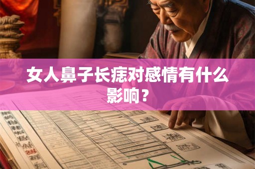 女人鼻子长痣对感情有什么影响？