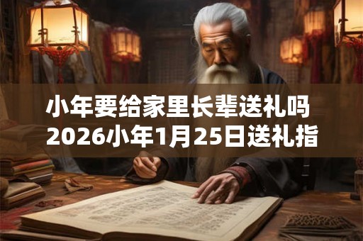 小年要给家里长辈送礼吗 2026小年1月25日送礼指南