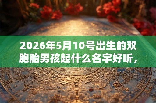 2026年5月10号出生的双胞胎男孩起什么名字好听，五行属什么