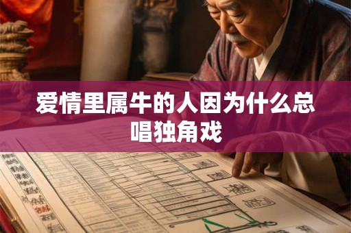 爱情里属牛的人因为什么总唱独角戏 爱情里属牛的人因为什么总唱独角戏