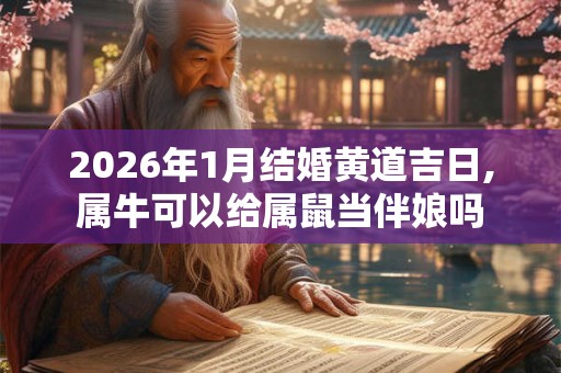 2026年1月结婚黄道吉日,属牛可以给属鼠当伴娘吗