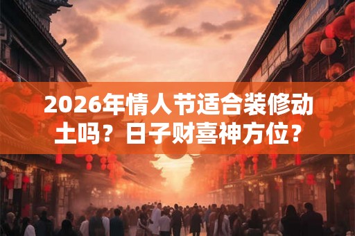 2026年情人节适合装修动土吗？日子财喜神方位？