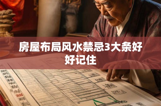 房屋布局风水禁忌3大条好好记住 房屋布局风水禁忌3大条好好记住