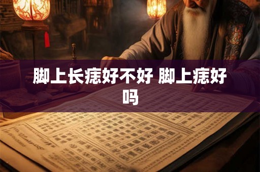 脚上长痣好不好 脚上痣好吗