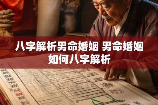 八字解析男命婚姻 男命婚姻如何八字解析
