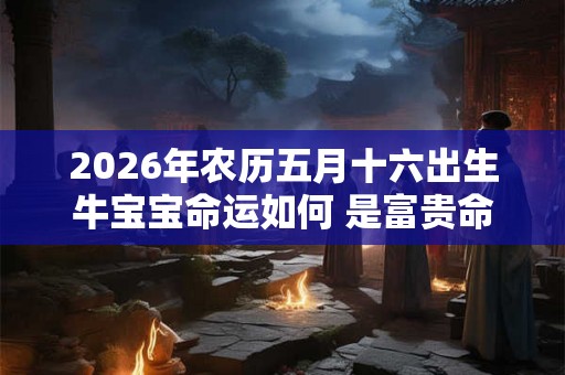 2026年农历五月十六出生牛宝宝命运如何 是富贵命吗