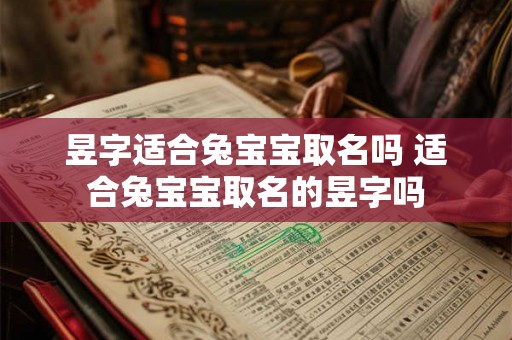 昱字适合兔宝宝取名吗 适合兔宝宝取名的昱字吗
